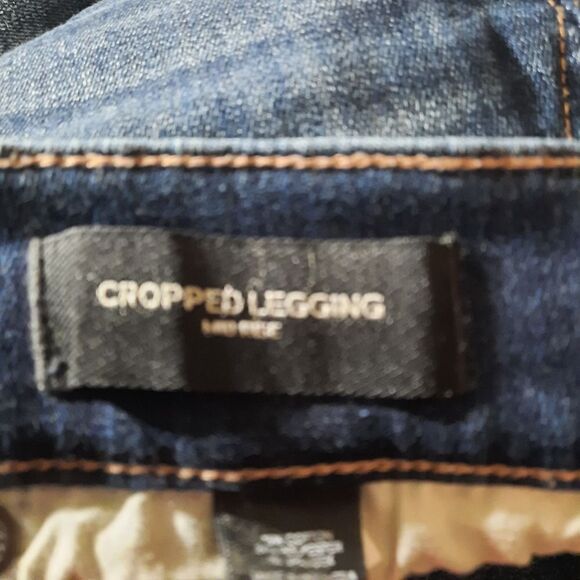 Express Jeans Ladies 6 Cropped Leggings raw hem - Picture 7 of 9